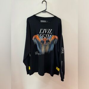 Civil Regime Metamorphosis Graphic Long Sleeve T Shirt XXL